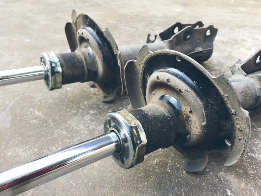 Closeup,Old,Shock,Absorber