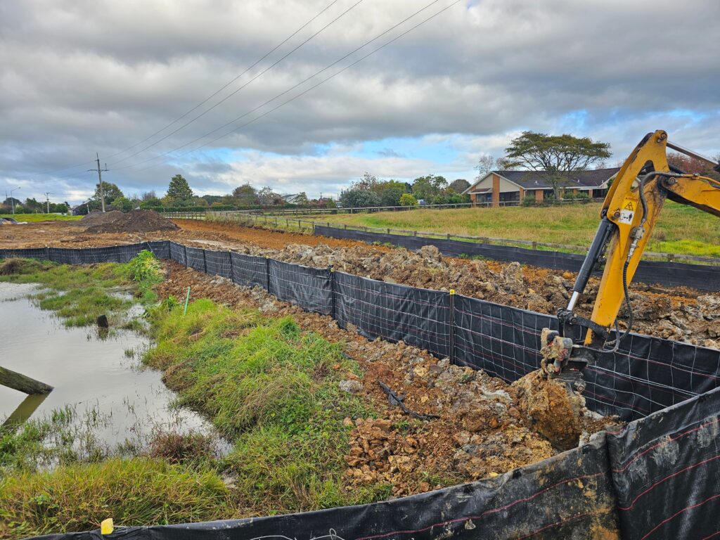 Sediment,Control,Silt,Fence,Installed,To,Stop,Run,Off